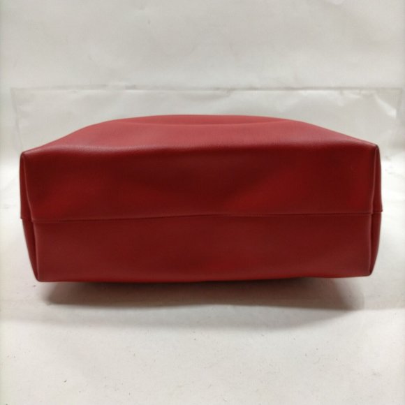 Auth Yves Saint Laurent Tote Bag Red Leather #61173Y40 - Picture 4 of 9